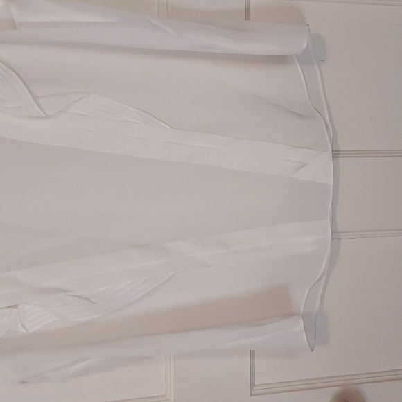 Rebecca Taylor Sleeveless Pintucked Blouse Milk - Picture 6 of 14